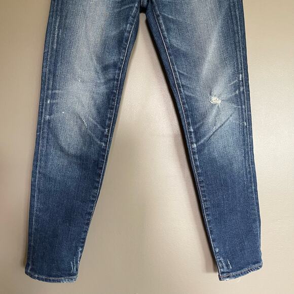NWOT Moussy MV VELMA‎ SKINNY JEAN DARK BLUE Size 24 Slightly Distressed Classic - Picture 6 of 16